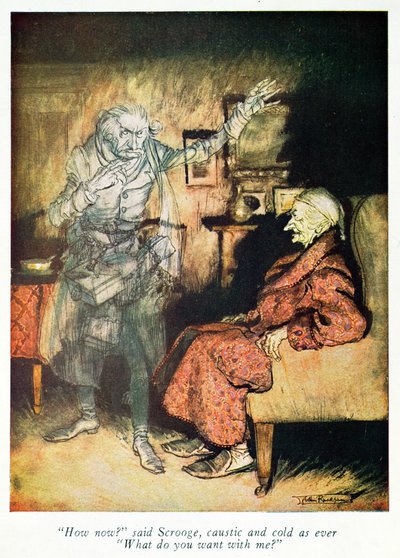 Scrooge and The Ghost of Marley, from Dickens